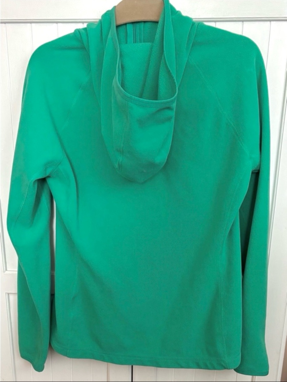 The North Face Teal Fleece Zip Hoodie Women’s Large - Picture 3 of 7